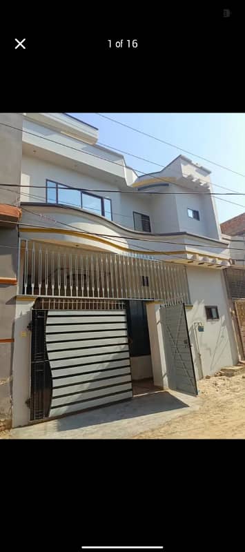 Asif town Rafi qamar road 5 marly sami double story house for sale