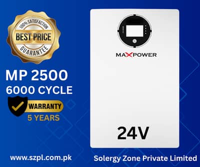 Maxpower MP 2500, 2.56KW, 24V, Lithium battery