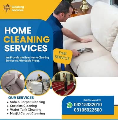 Sofa Cleaning - Carpet Cleaning - Curtain Cleaning - Tank Cleaning