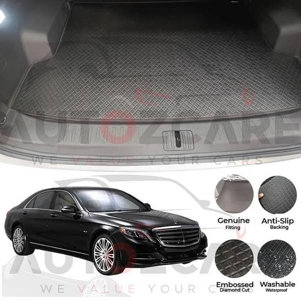 Mercedes S600 China Rexine Custom-Size Trunk Mat - Model 2005-2013