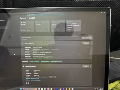 Surface 4 i7 11th gen