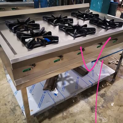 Gas burner/ Stove / Cooking Range / Stove/ Steel gas stove