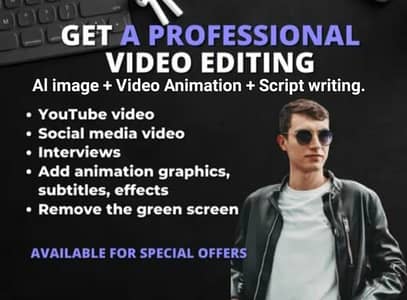 Ai video generator and professional video editor, also motion grapher