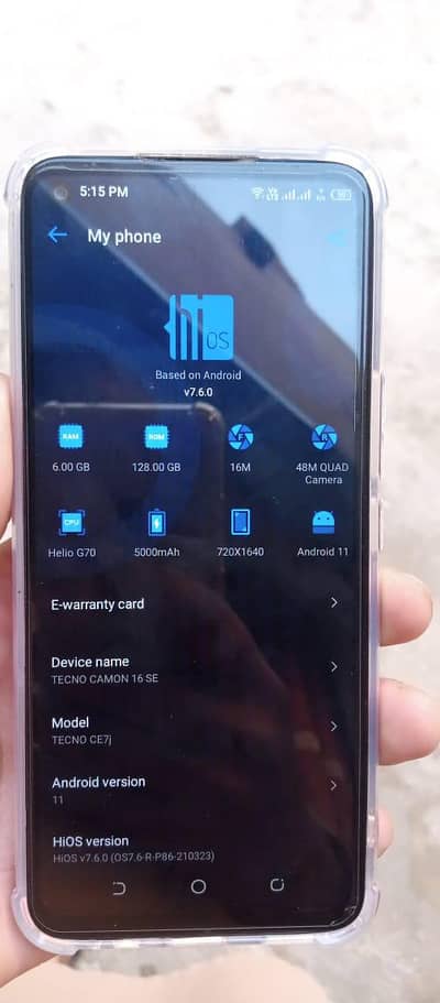 TECNO CAMON 16 SE
