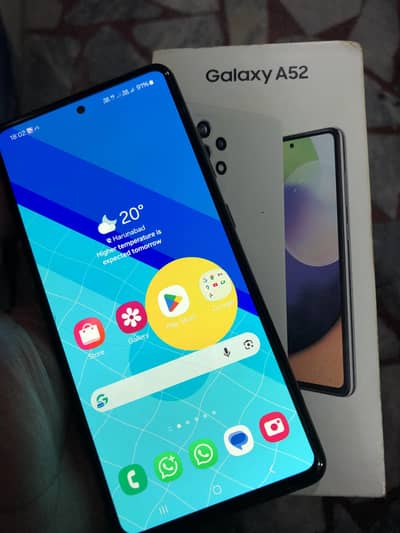 Samsung A52 all orignal bs finger ni chalta 8/128 exchange posible