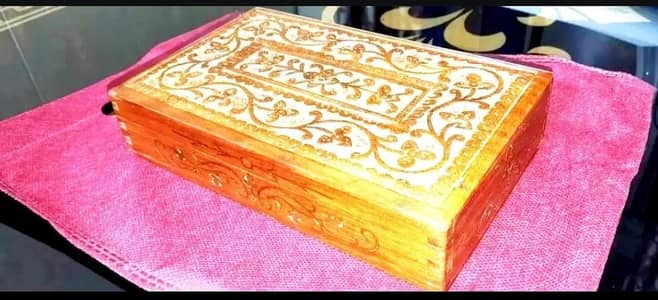 Jewelry Box (Hand made Designing on Wooden)