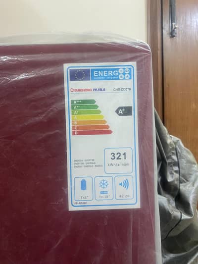 Title: Brand New Changhong Ruba Double Door Fridge – A+ Energy