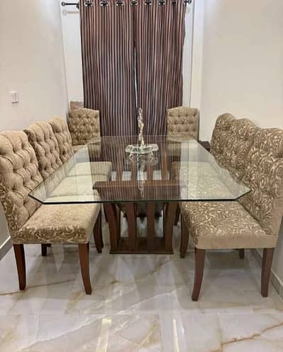 Dining Set 8 Chairs Wooden
