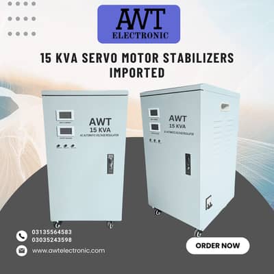15KVA (SVC) Servo Motor Stabilizer AC Voltage Regulator Only on Order