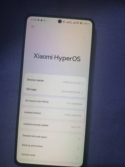 Poco X5 Pro 5G – 8GB RAM 256GB – Excellent Condition – PTA Approved