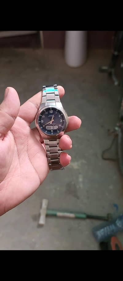 CASIO WAVE CEPTOR WVA-M630D-2A2JF Mens Wristwatch, Solar Powered