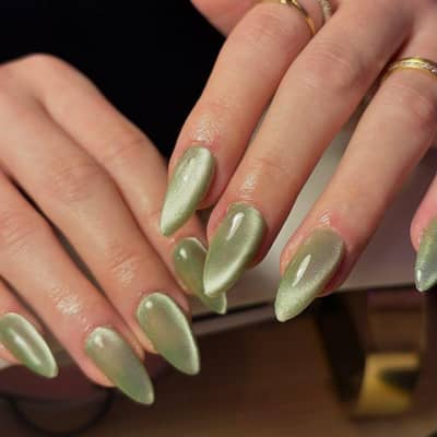 12 pieces high quality cat eye nails