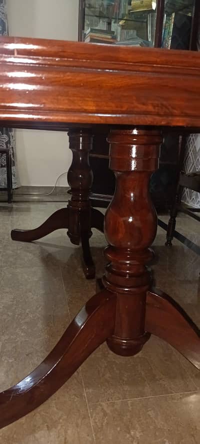 wooden dining table