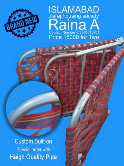 2x Easy-Fold Bed – Comfortable, Durable, Portable