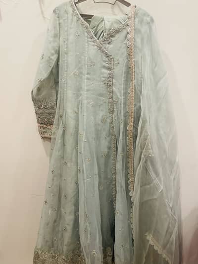 Maria b dress light blue color