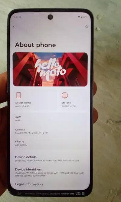 Moto G54 5g  8-256 #Final-Price#