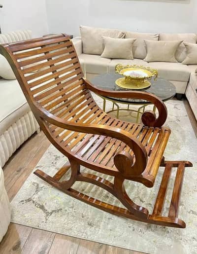 wooden rocking chair