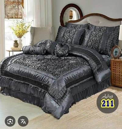 Bridal Bed sheet and comforter fully perfect