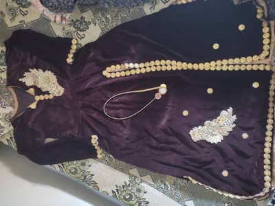 2 peace  Maxi walvet dubal With Trouser