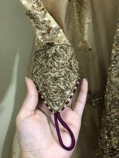 BRIDAL MAXI / WALIMA DRESS / BRIDAL WEAR MAHROON / GREY MAXI