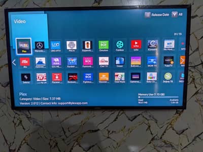 Orgnal Samsung smart led with orgnal eatsalt android box