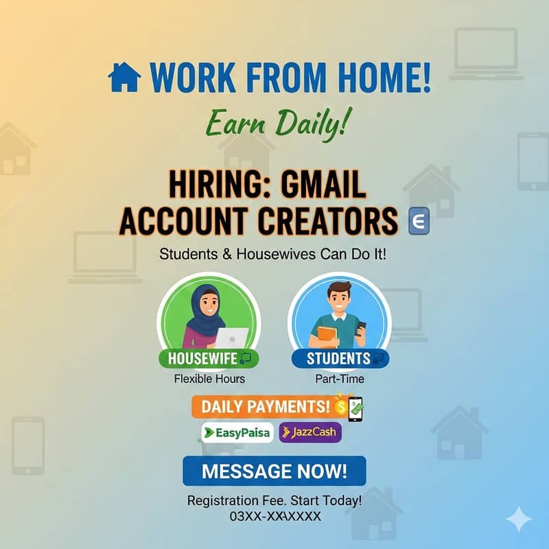 Gmail Work without invesment 0