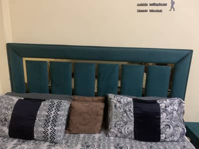 King size bed  with 2 side tables 4 chairs 5 sitter sofa
