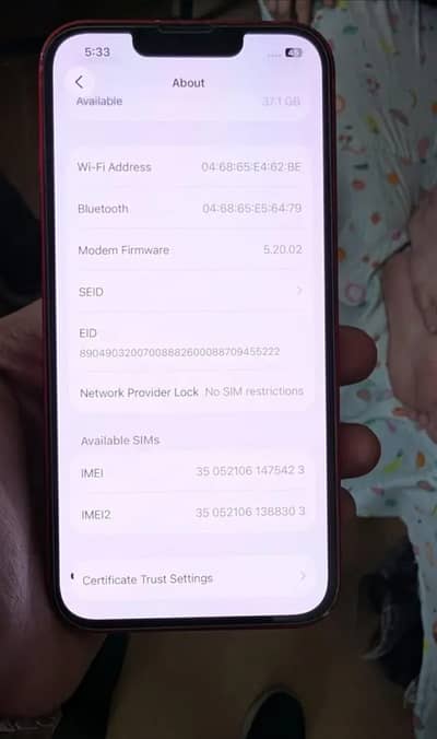 Iphone 13 non pta factory back break