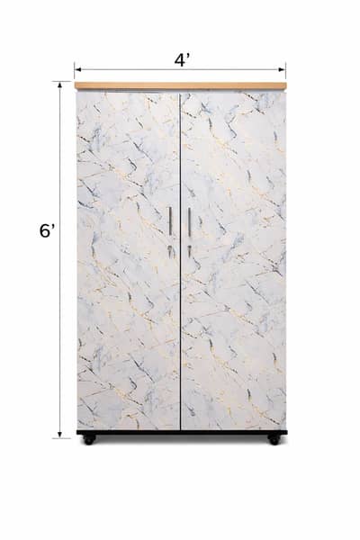 Premium Wooden Wardrobe / Cupboard – 2 Door | Strong & Stylish