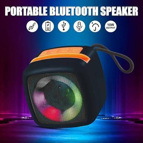 X922 Portable Wireless Bass Mini Bt Speakers LED Colorful Light Active Stereo Woofer Hifi Music Speaker Box with Holder