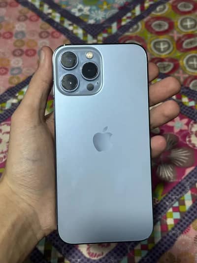 iphone 13 pro max pta approved 256 Gb box wala hai battery 83 health