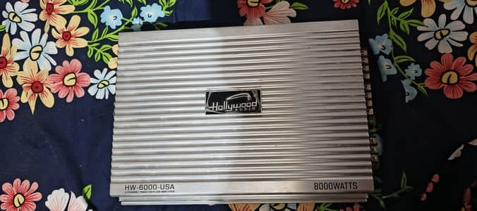 4 channel Amplifier  6000 Watt Hollywood Amp