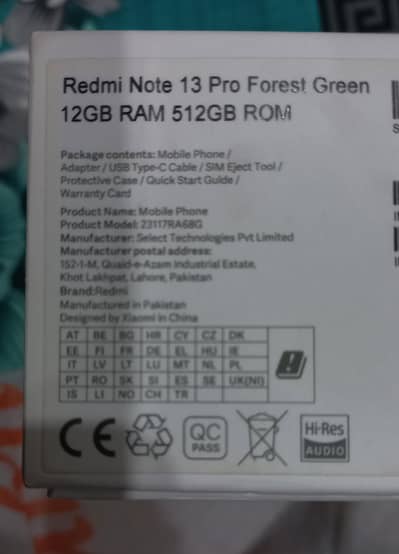 Redmi Note 13 Pro 12/512