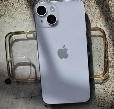 I phone 14 jv white colour with cover