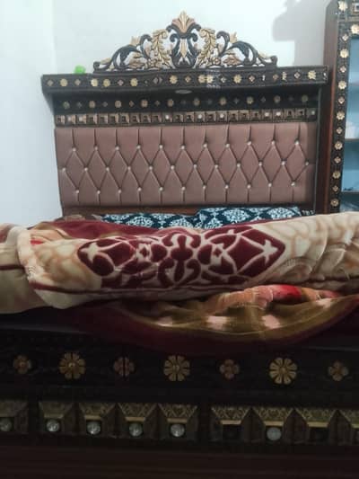 Double Bed With Side Tables, Wardrobe, Dressing Table and Crockery