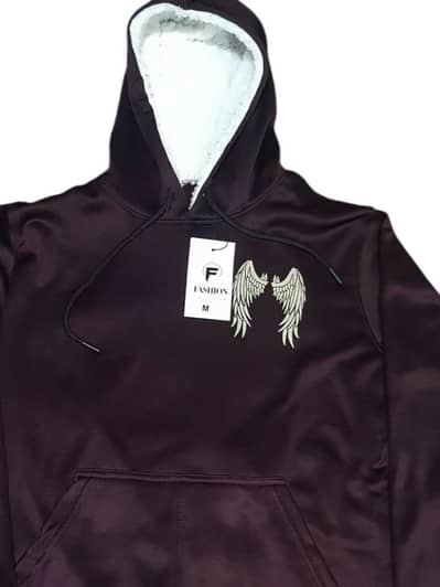 Men's Polyester Fleece Hoodie  color blue,maroon. Whole Pak Delivery