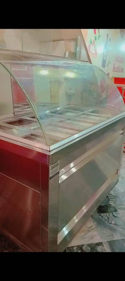 Glass Top Salad Bar Fridge