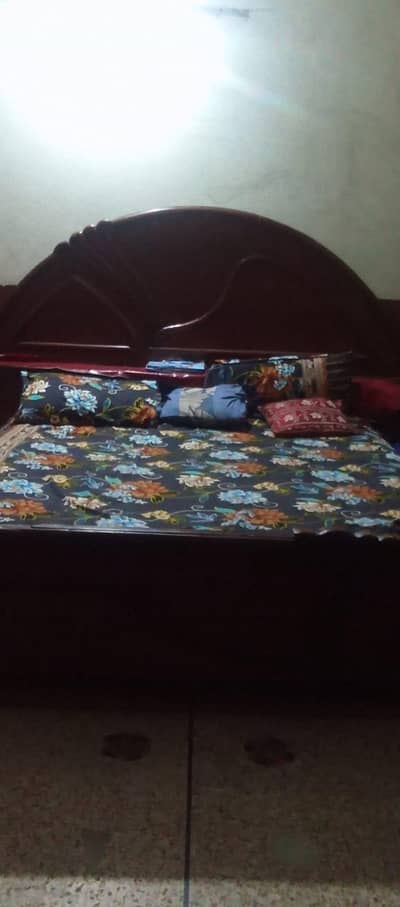 Bed dressing table and show case used