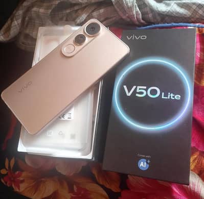 v50 Lite Mobile 12/256GB with Full Box urgent sale Complete Box