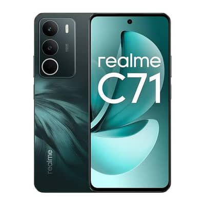 realme C71/ 12/128/ 50 mega pixels just open box 2 year wernty