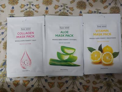 ALOE, VITAMIN, COLLAGEN FACE MASKS