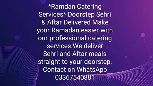 Professional catering service