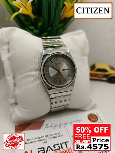 Seiko 5 Citizen Orient Automatic Pre-Owned watch Japan 03161737353