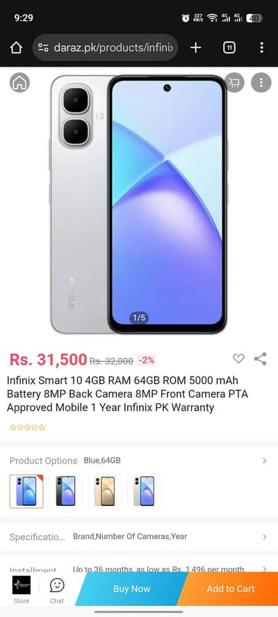 Infinix smate 10