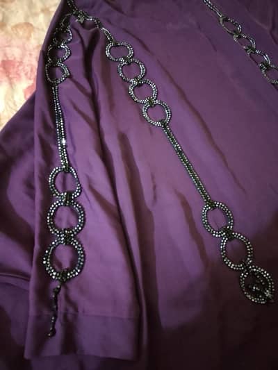 purple abaya