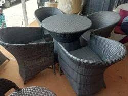 garden / outdoor rattan chairs and table