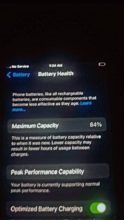 iPhone 7 84% battery health