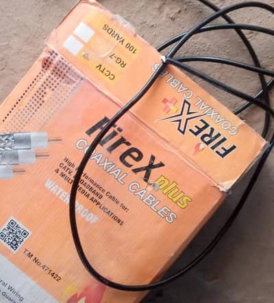 Firex Plus RG‑7 Coaxial Cable – 100 Yards