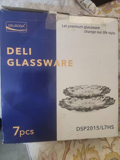 7 piece cake plate set. BRAND NEW BOX