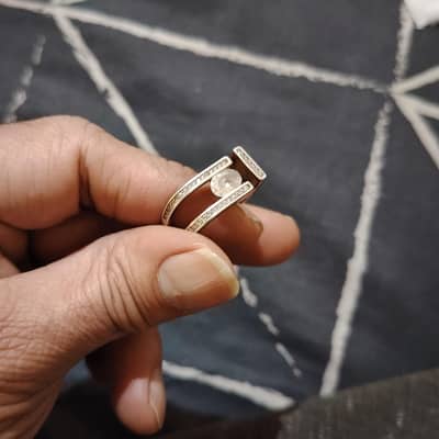 Italian 925 Silver Stylish elegant Ring "Size 10"